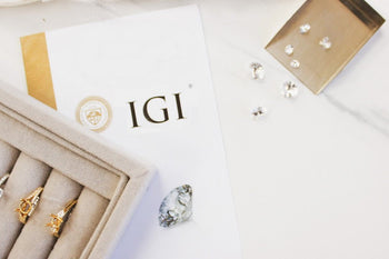 IGI certificate with lab diamonds