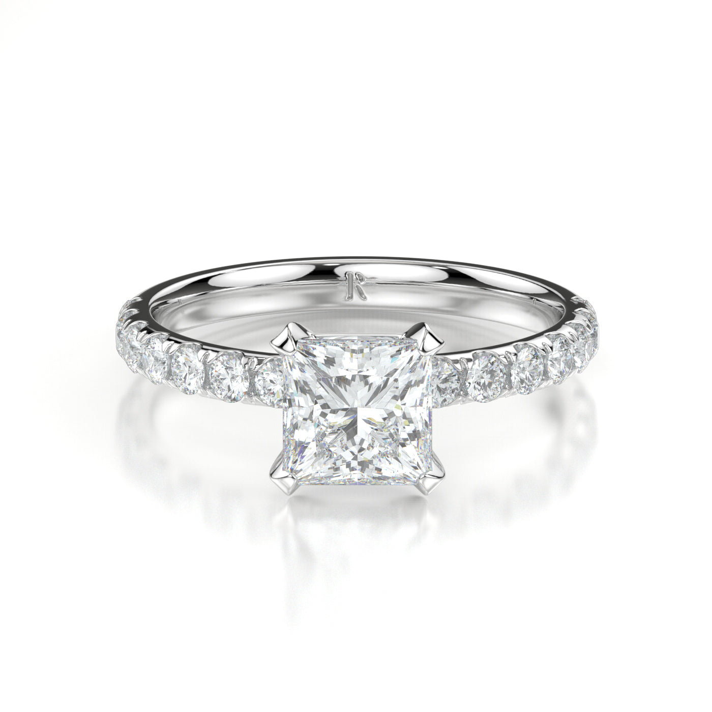 Alegra Princess Ring White gold