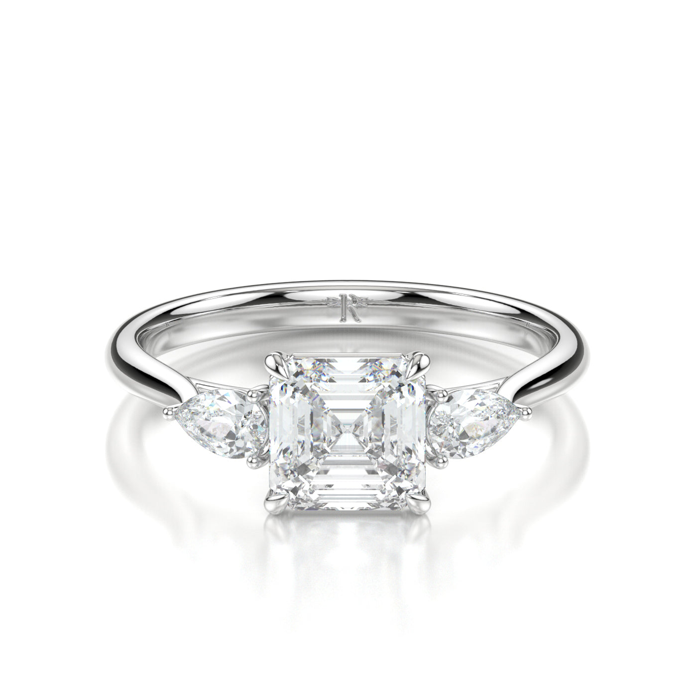 Alice Platinum Asscher Front