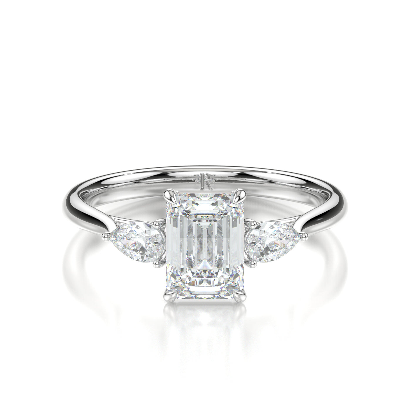 Alice Platinum Emerald Front