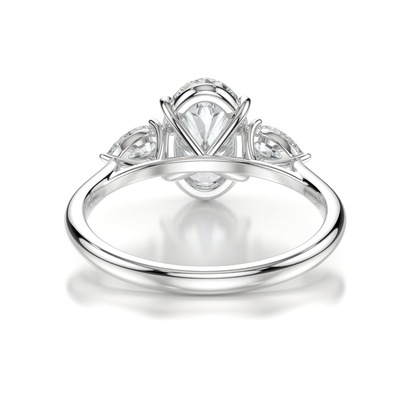 Alice | 18K Gold and Platinum Trilogy Engagement Ring