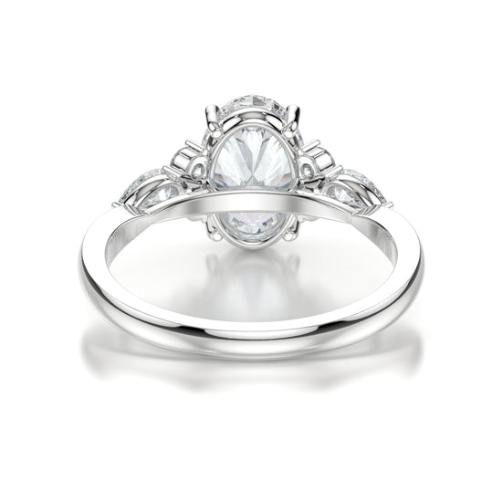 Aline Platinum Oval Back