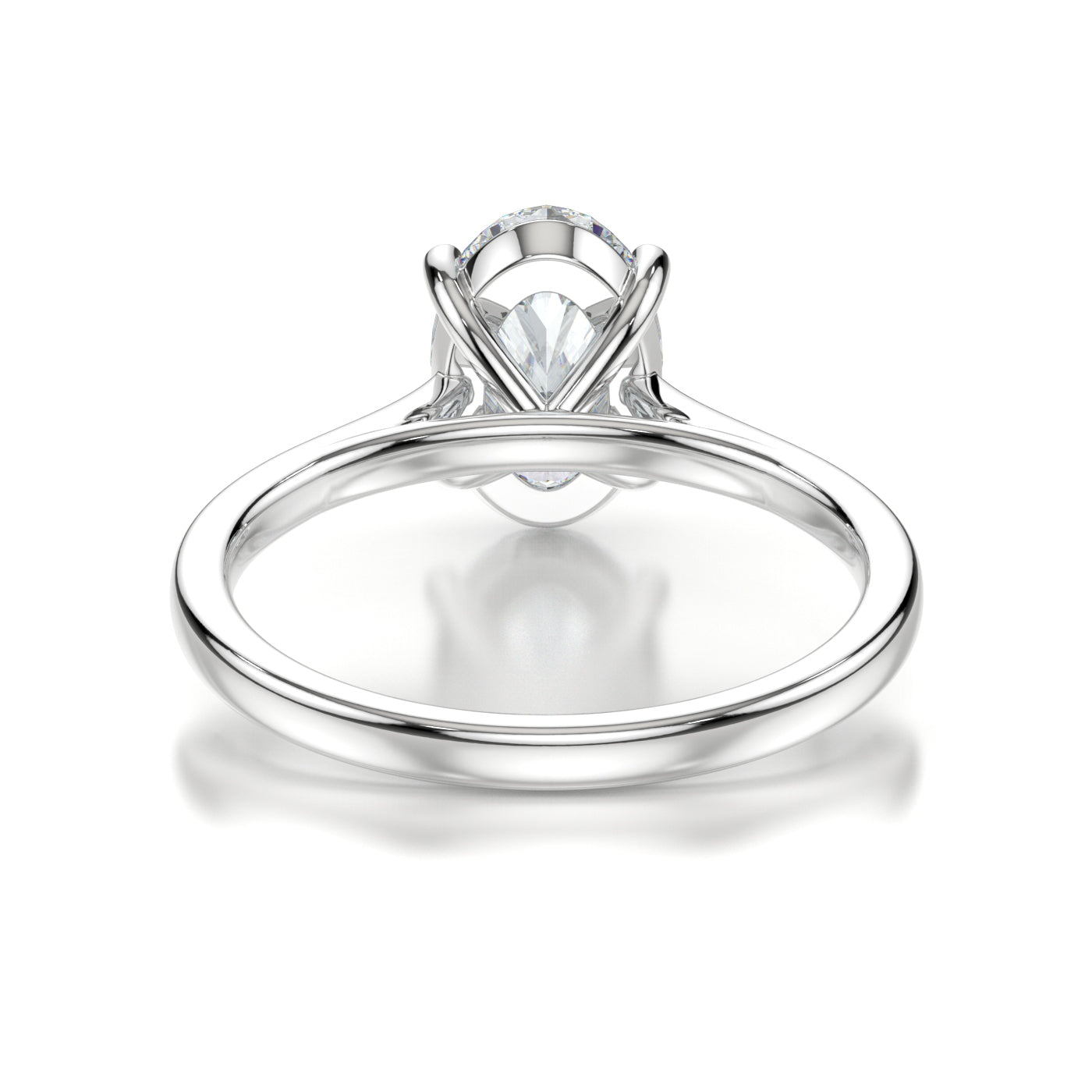 Anabelle Platinum Oval Back