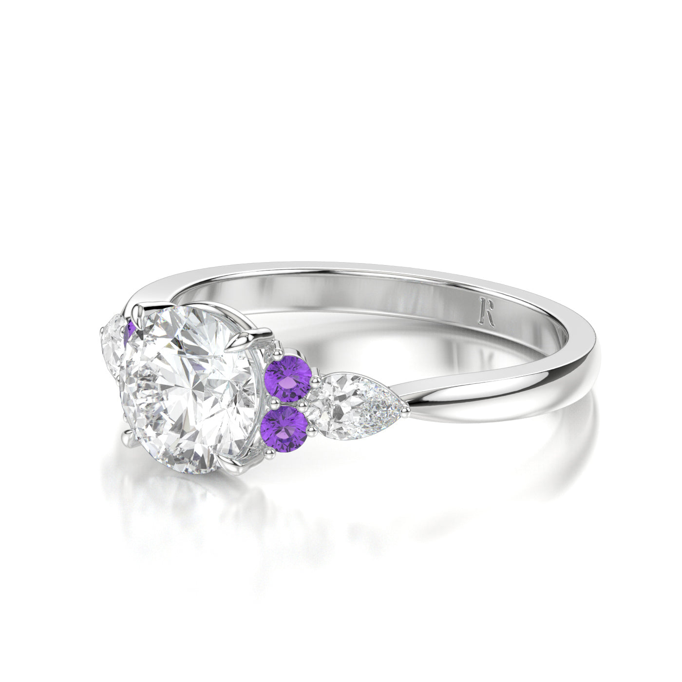 Beatrice Platinum Round Side