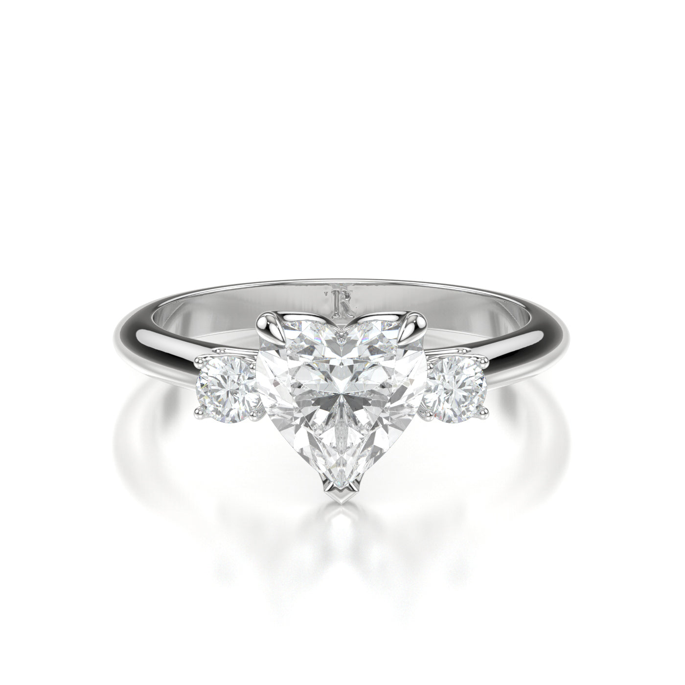 Bella Platinum Heart Front