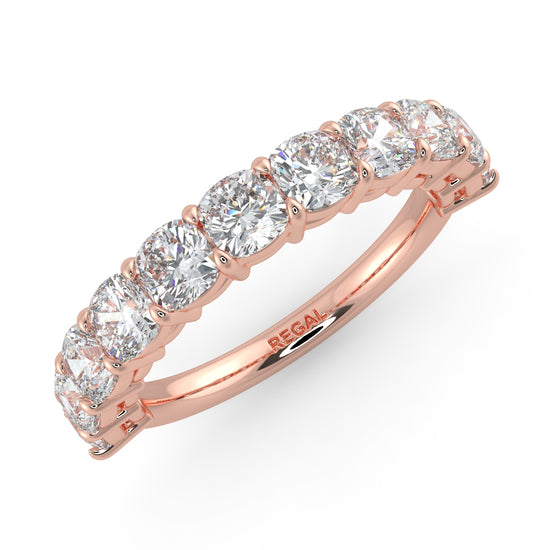 Cushion Half Eternity Regal - Hatton Garden Jewellers