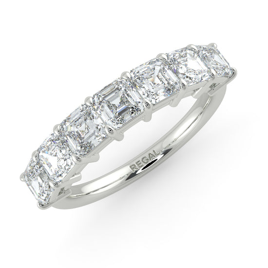 Asscher Half Eternity Regal - Hatton Garden Jewellers