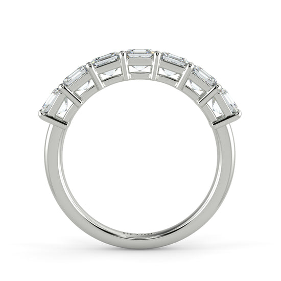 Asscher Half Eternity Regal - Hatton Garden Jewellers