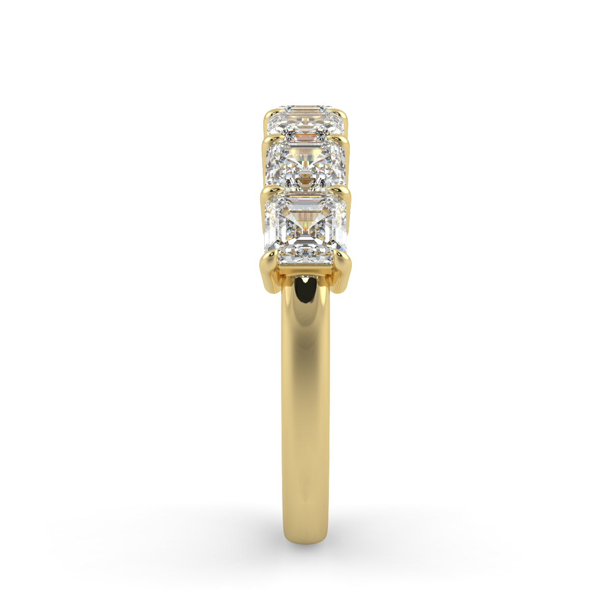 Asscher Half Eternity Regal - Hatton Garden Jewellers