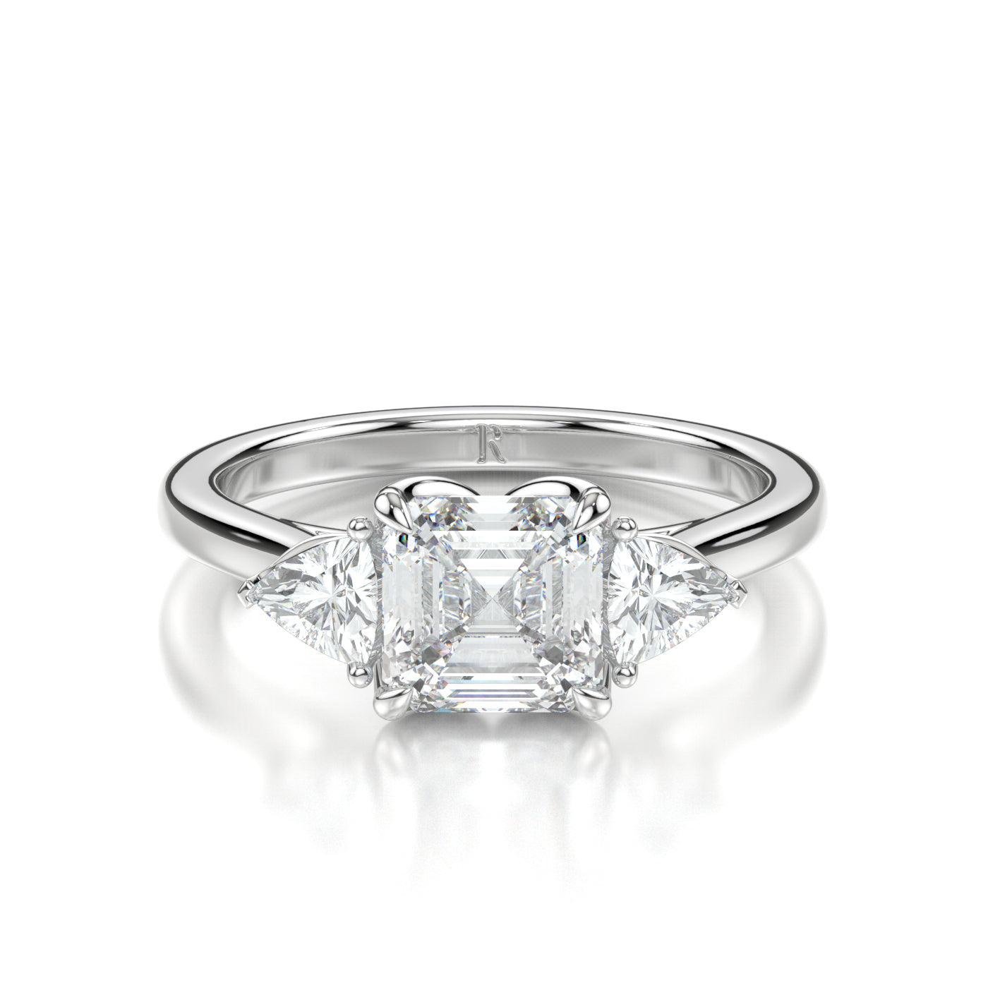 Camilla Platinum Asscher Front