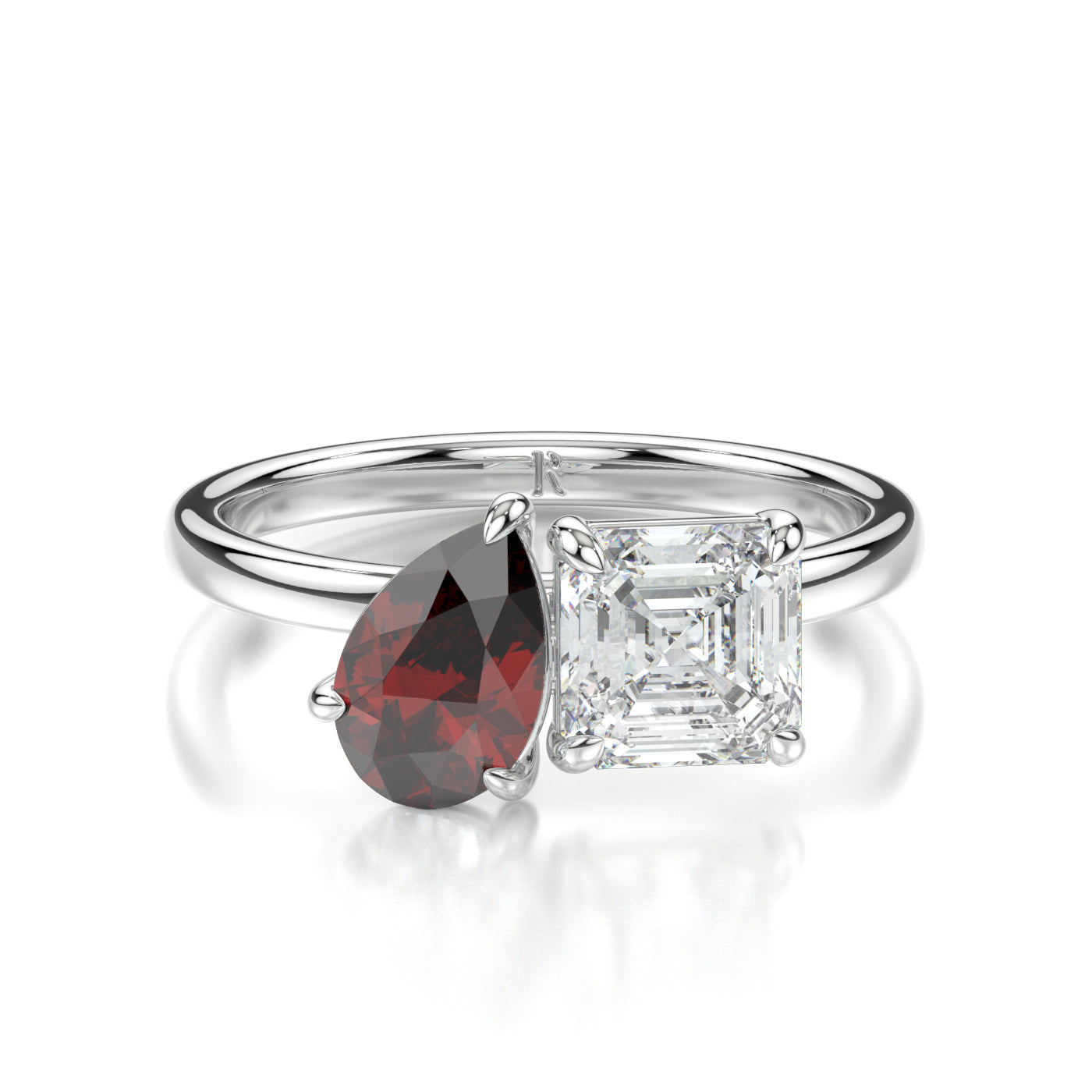 Cressinda Platinum Asscher Front