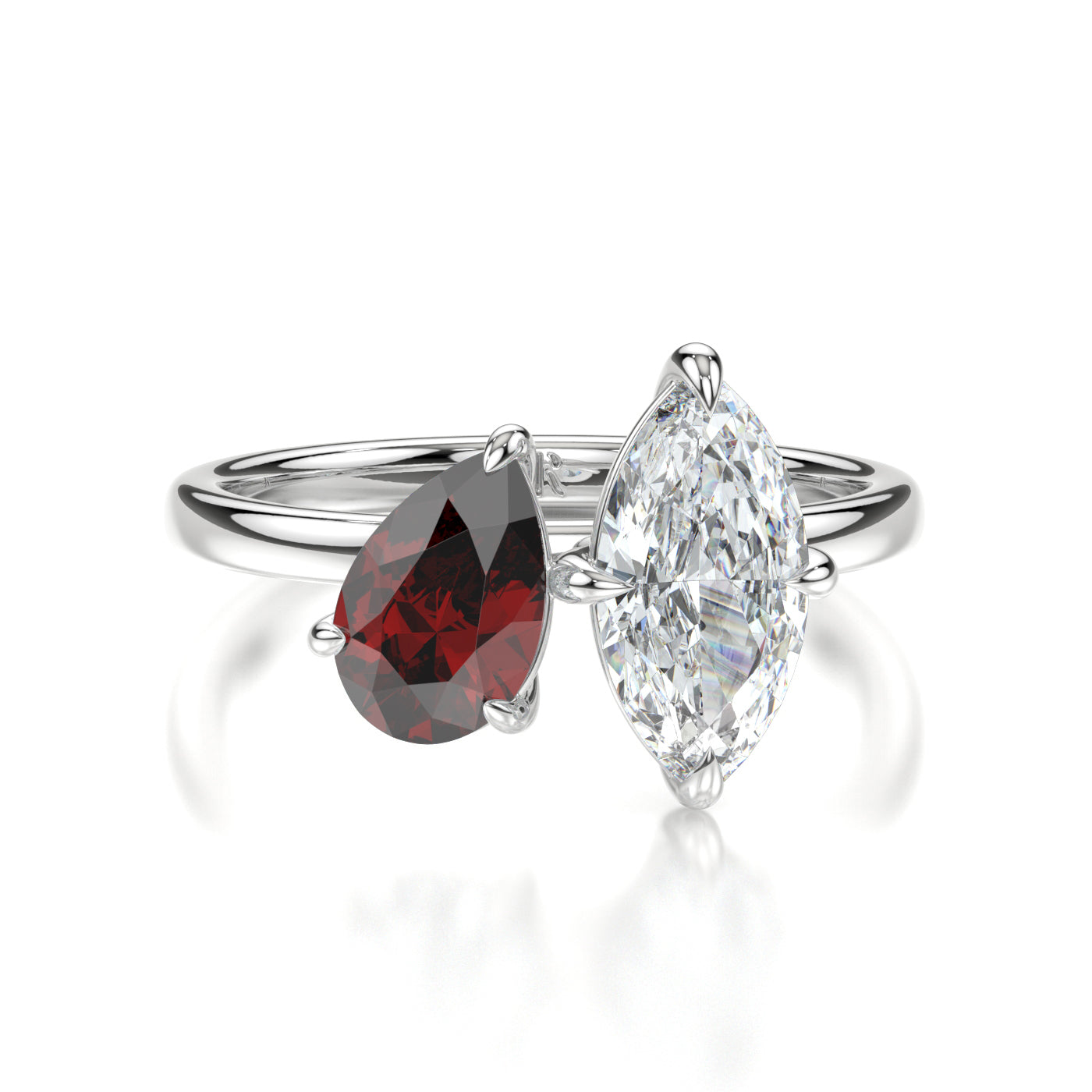 Cressinda Platinum Marquise Front
