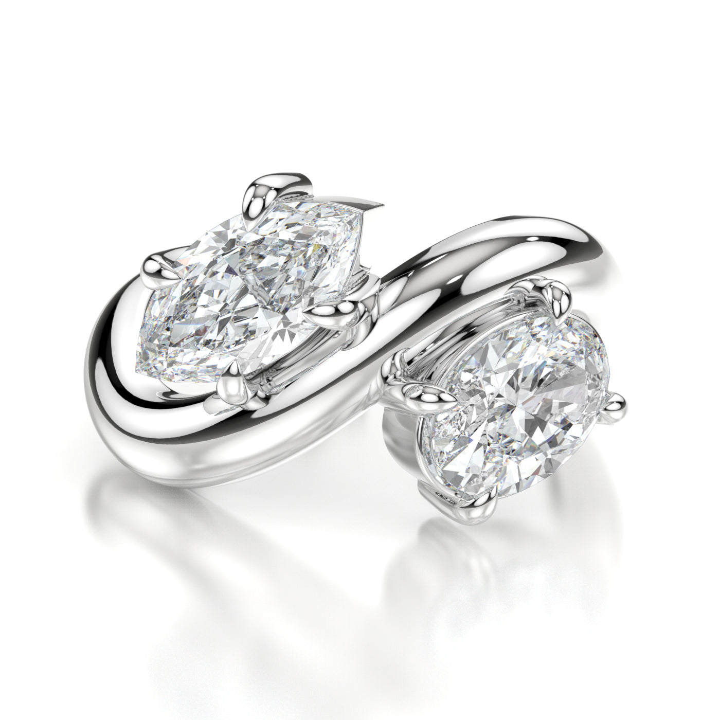 Daniella Platinum Marquise Front
