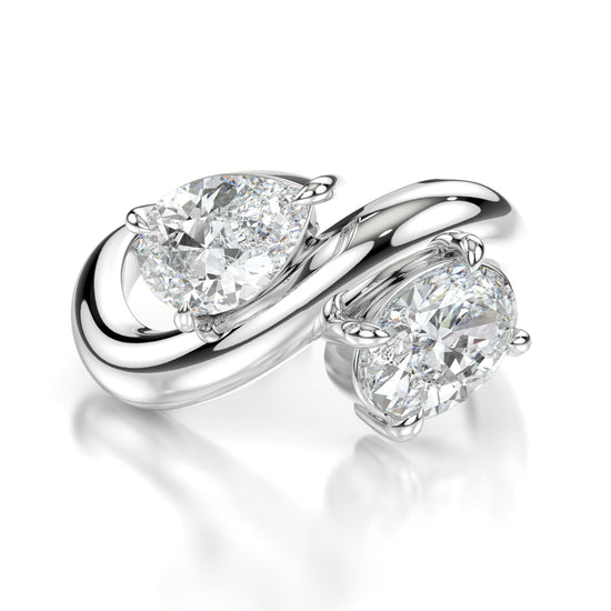 Daniella Platinum Pear Front