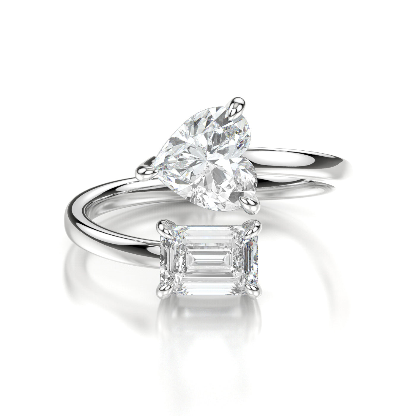 Princess Platinum Heart Front