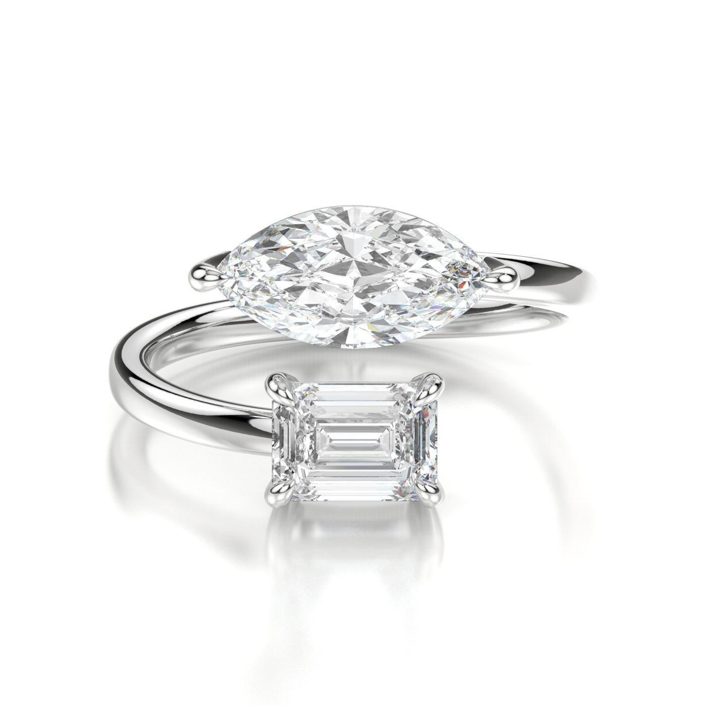 Princess Platinum Marquise Front