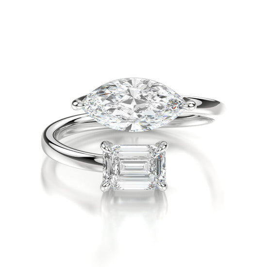 Princess Platinum Marquise Front