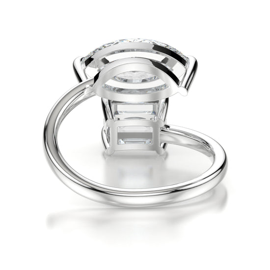 Princess Platinum Marquise Back