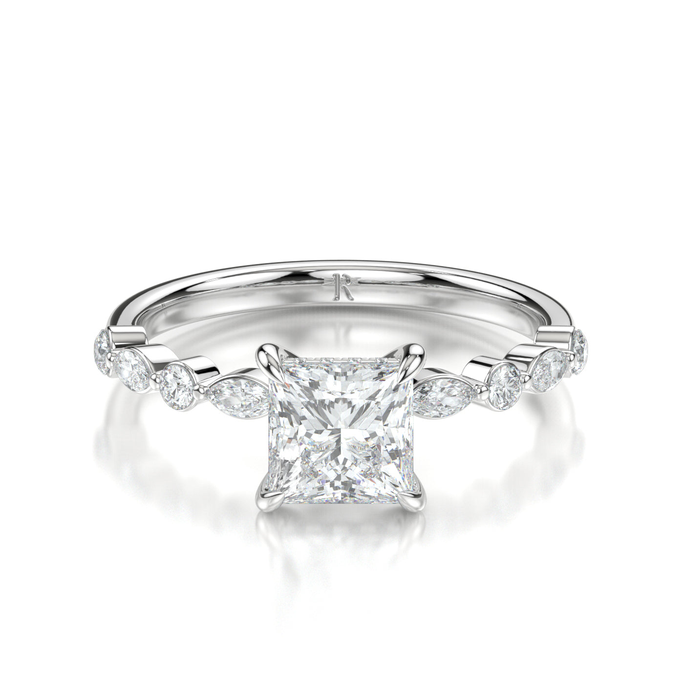 Eva White Gold Princess Front