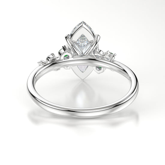 Evelyn Platinum Marquise Back
