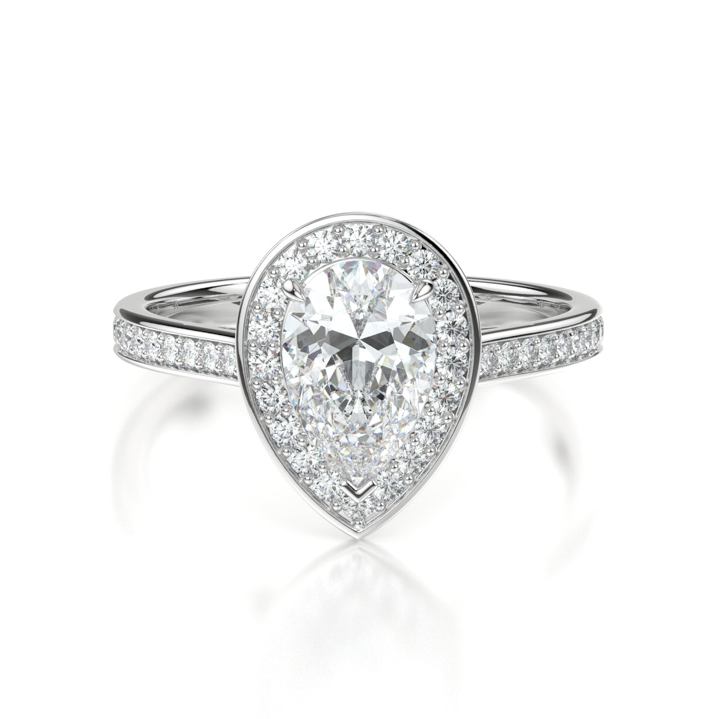 Flora Platinum Pear Front