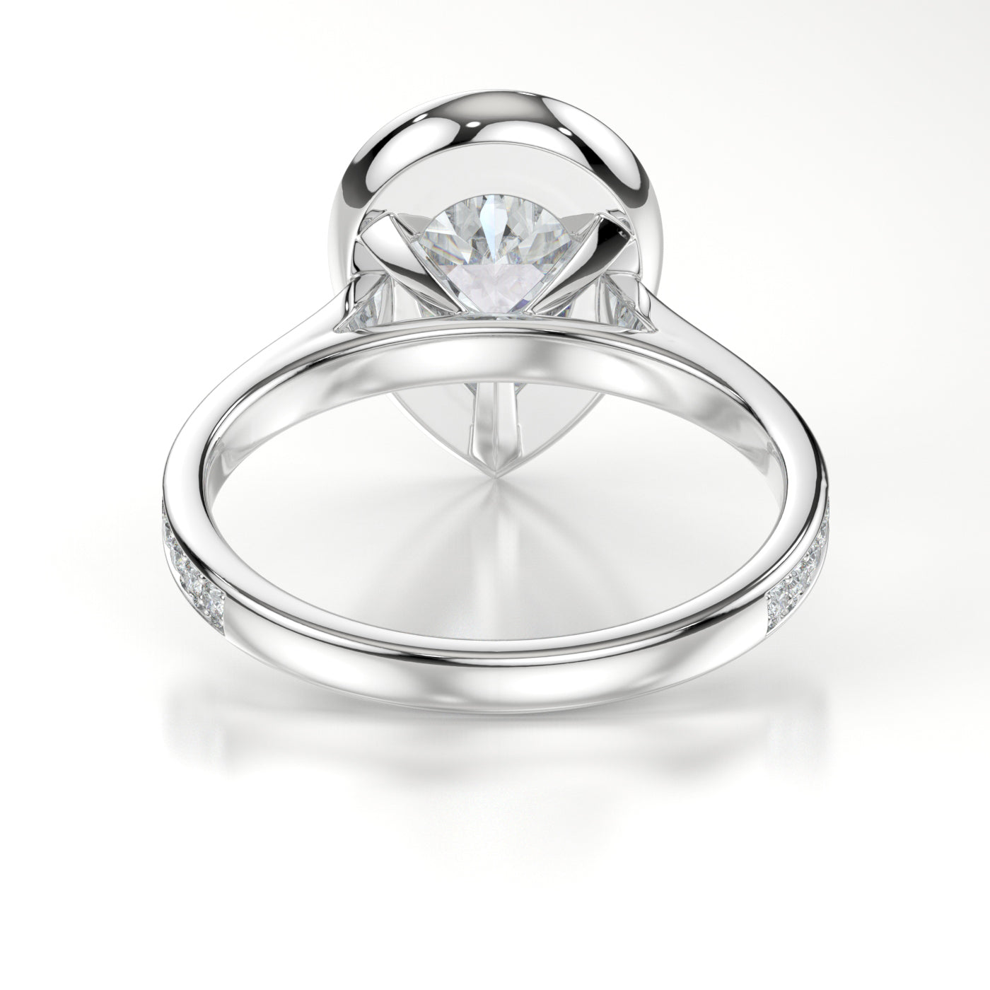 Flora Platinum Pear Back