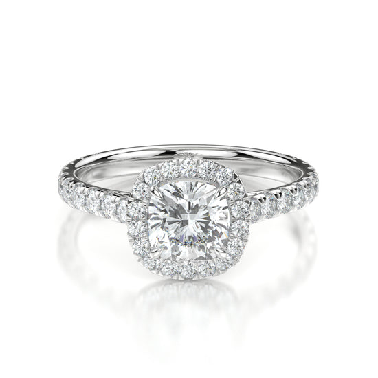 Geneva Platinum Cushion Front