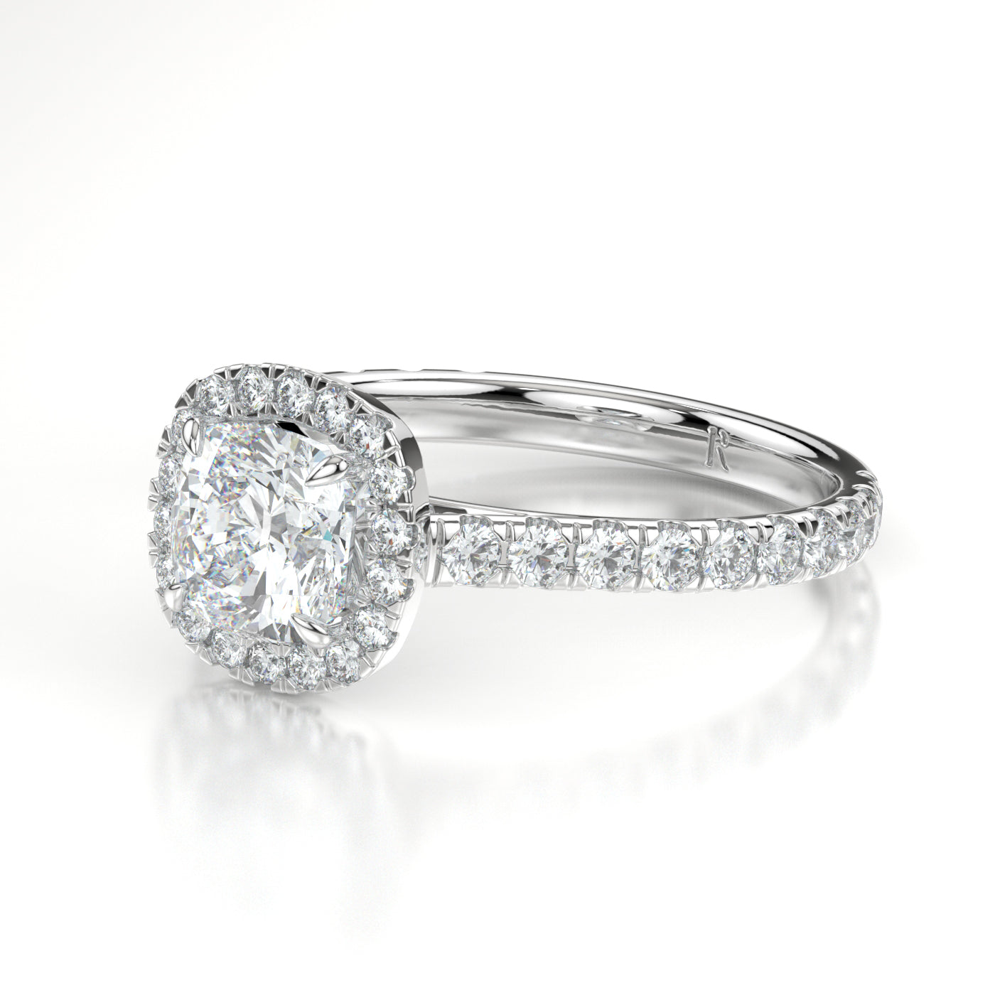 Geneva Platinum Cushion Side