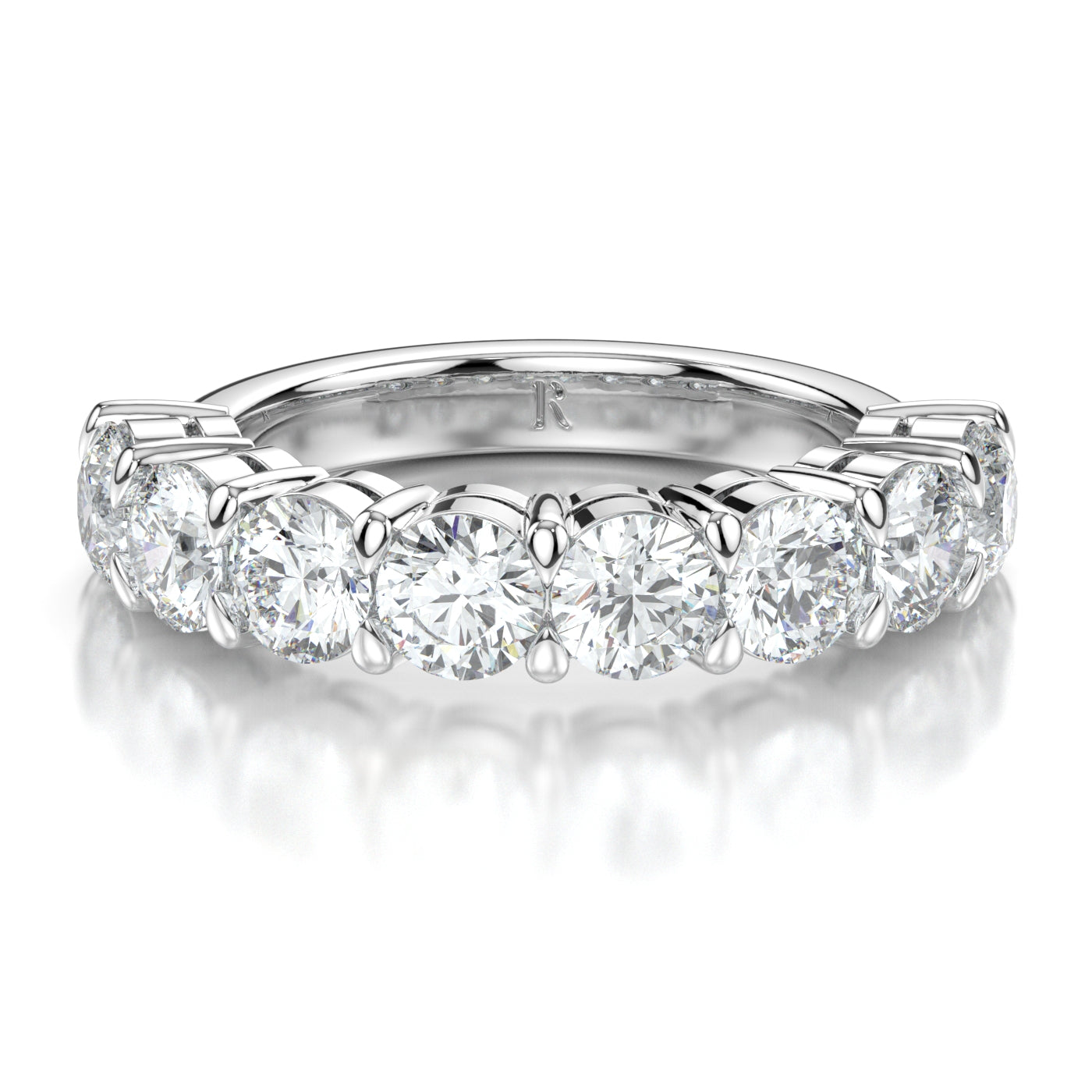 Half Eternity White Gold Round Image