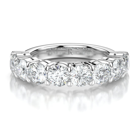 Half Eternity White Gold Round Image