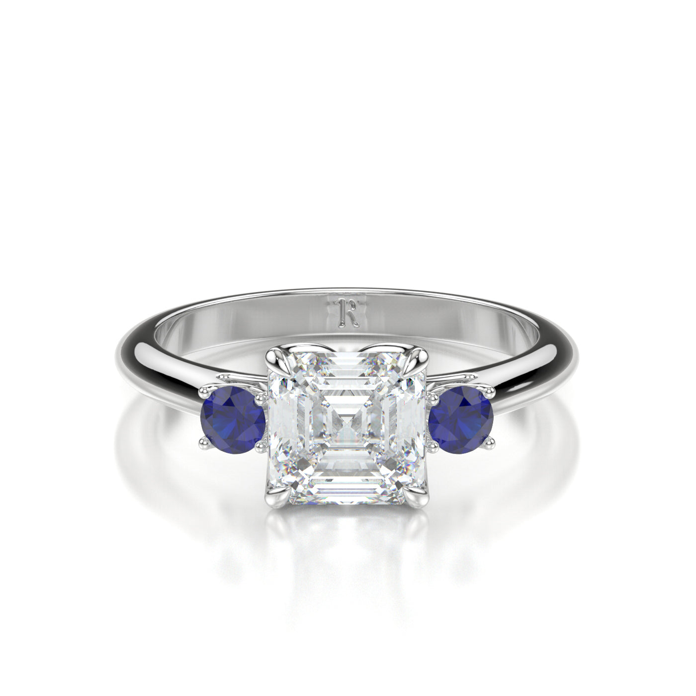 Harriet Platinum Asscher Front
