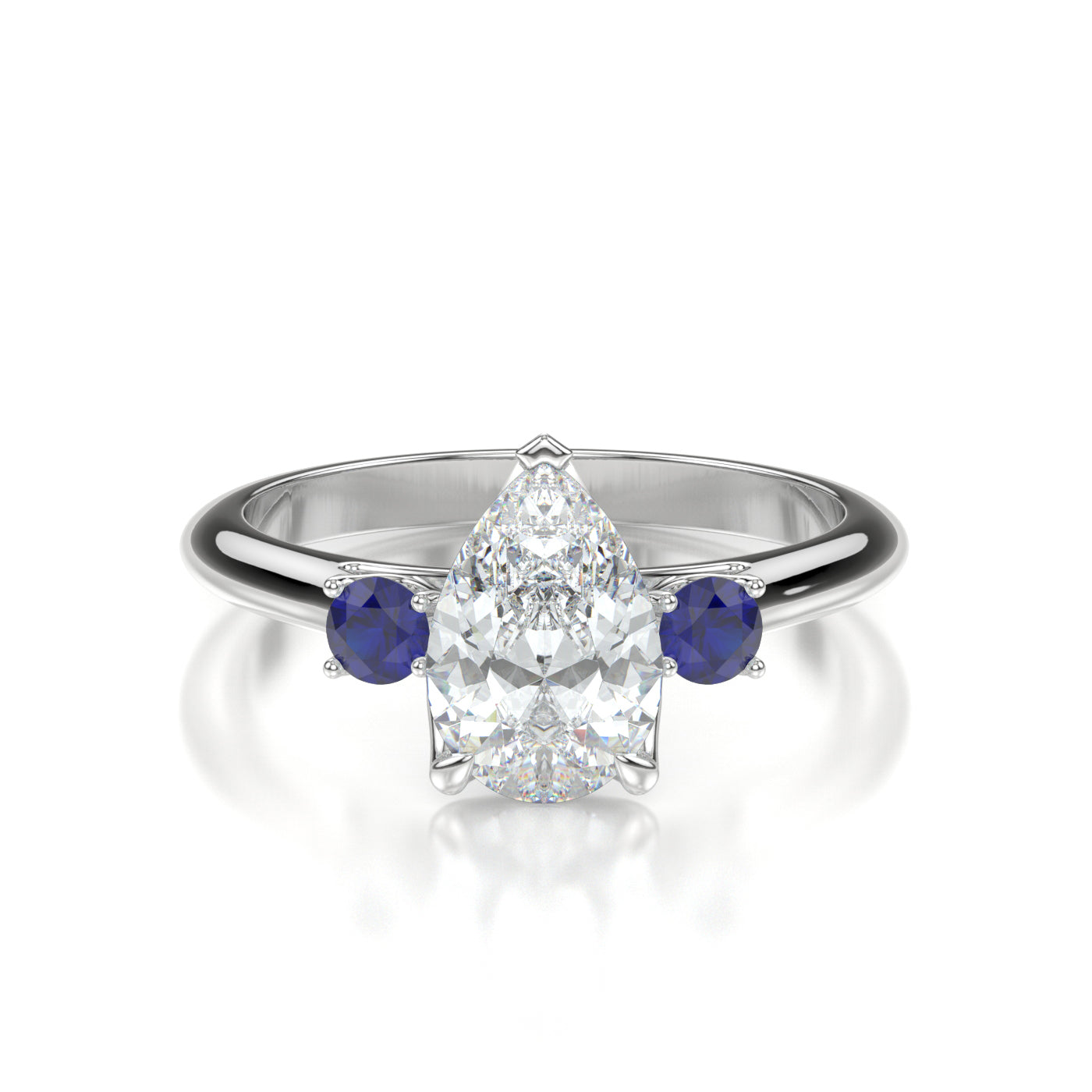 Harriet Platinum Pear Front