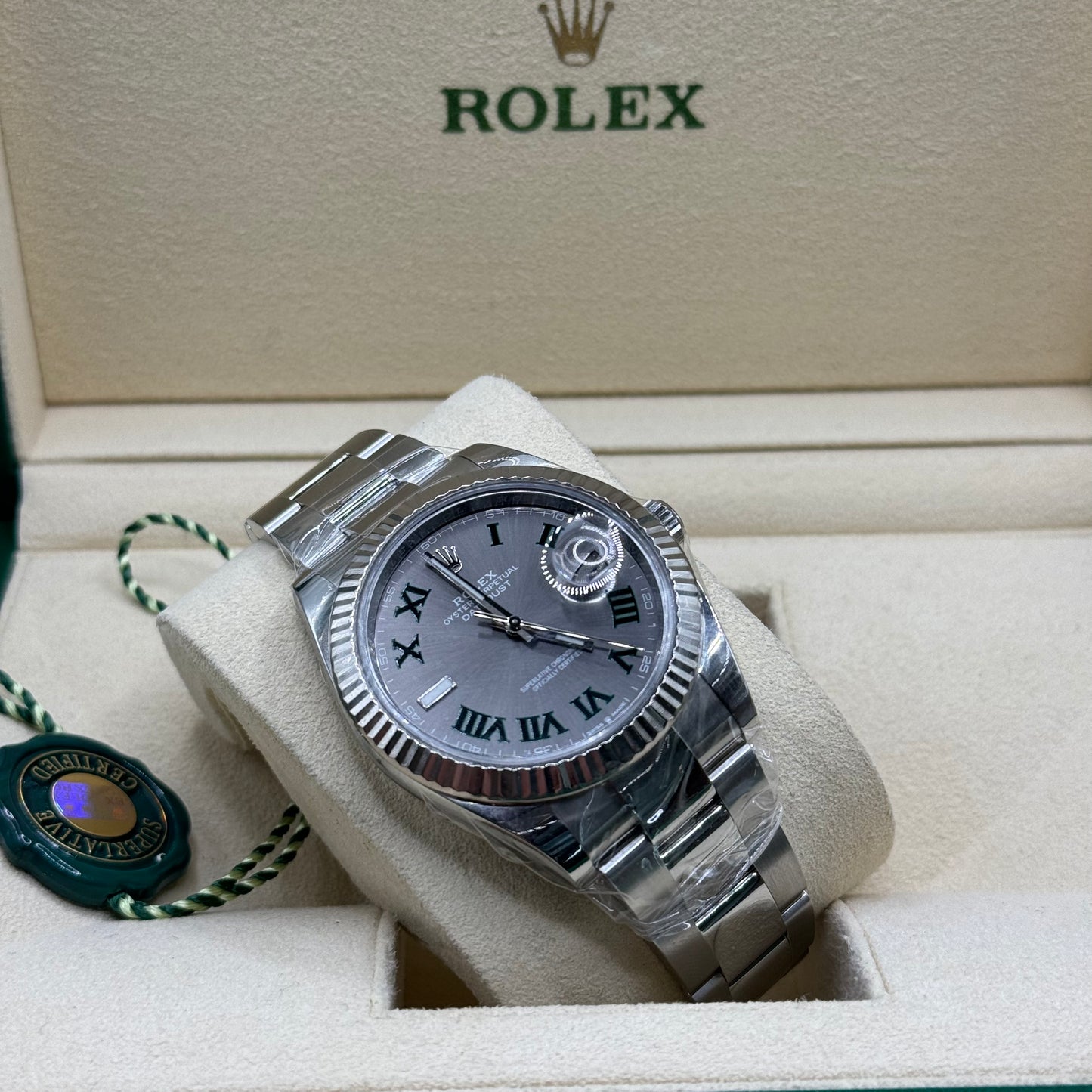 Rolex Datejust 41 "Wimbledon" Regal - Hatton Garden Jewellers