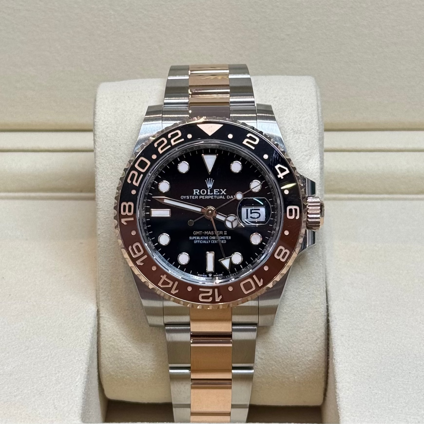 Rolex GMT Master II 'Rootbeer' 2025 Ref. 126711CHNR Regal - Hatton Garden Jewellers