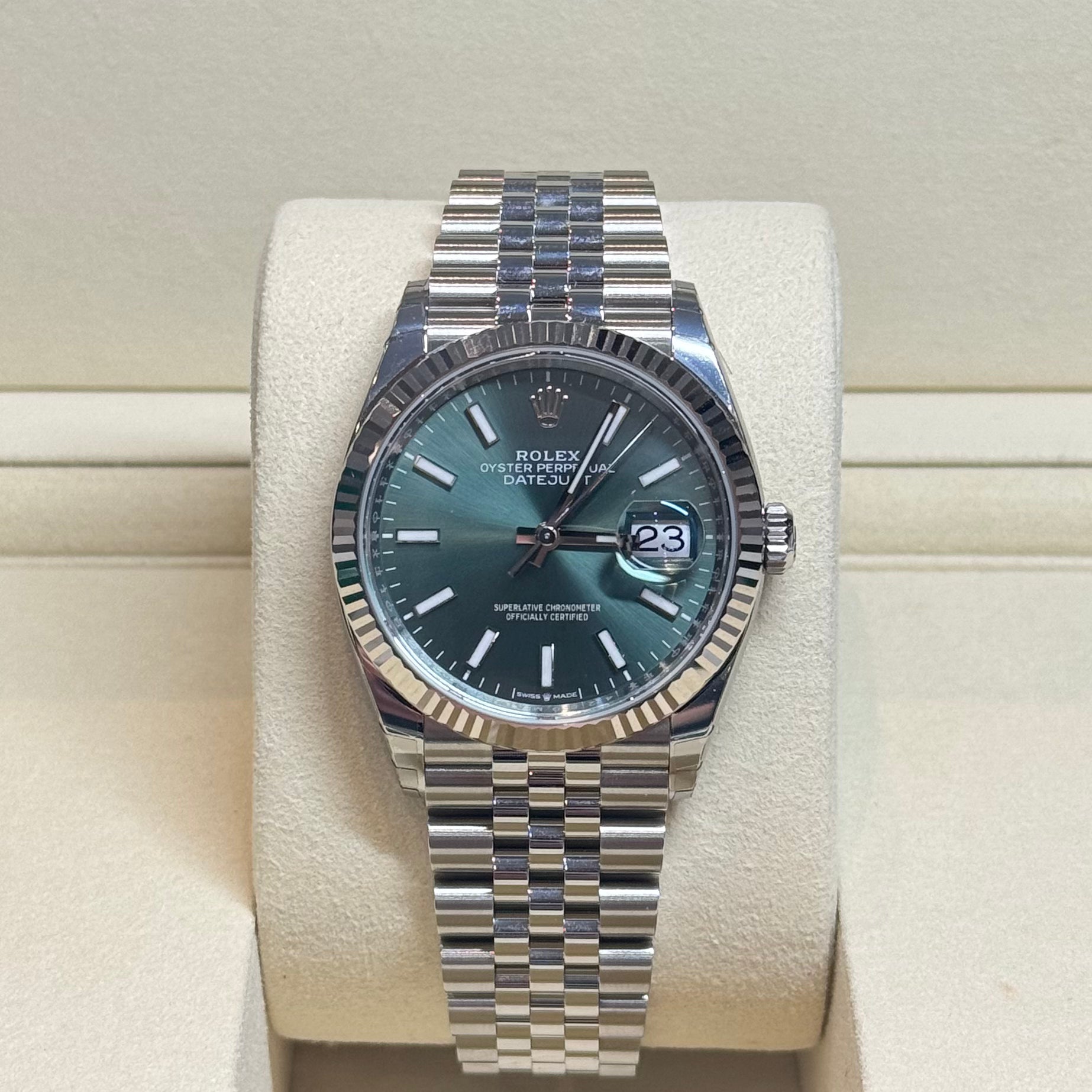 Rolex Datejust 36 'Mint Green' Jubilee 2025 126234