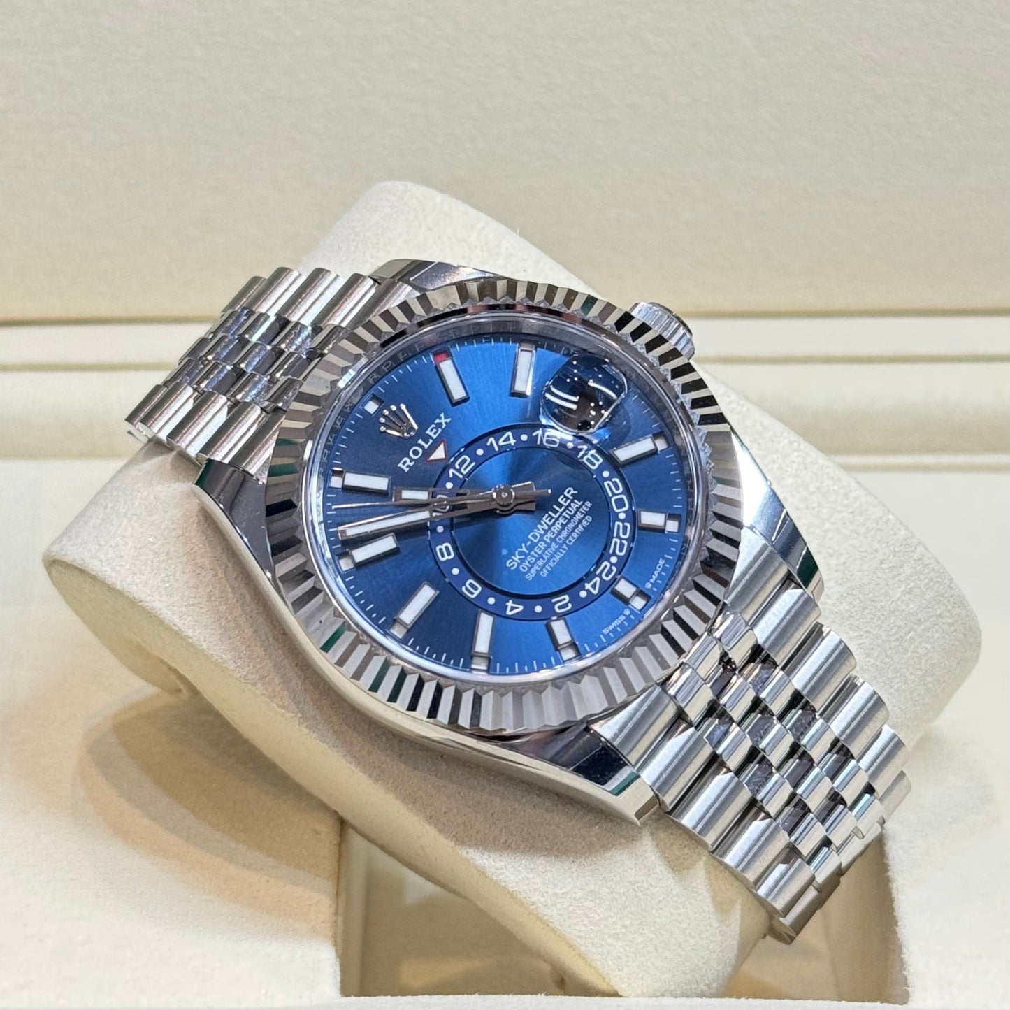 Rolex Sky-Dweller Blue Dial Jubilee 2026 Ref. 336934 Regal - Hatton Garden Jewellers