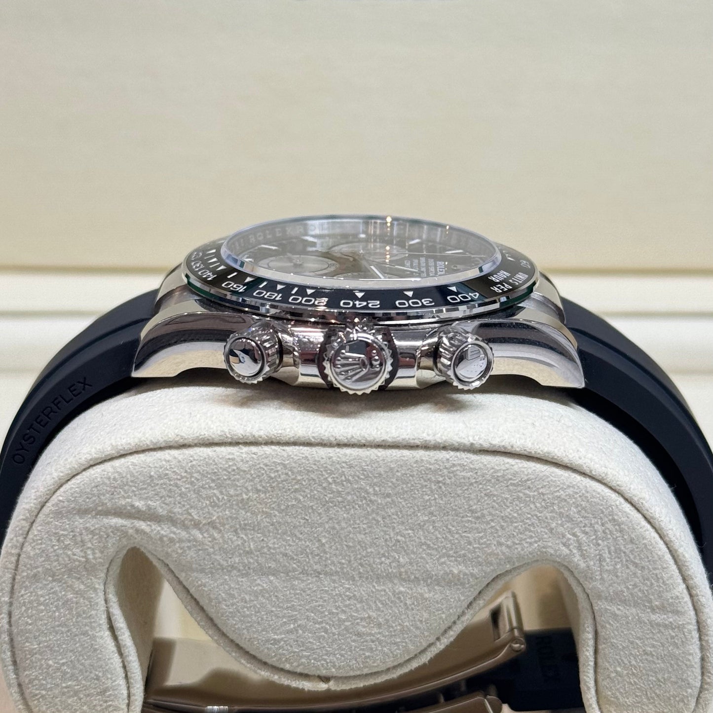 Rolex Daytona Oysterflex 'Baby Le Mans' White Gold 2026 Ref. 126519LN Regal - Hatton Garden Jewellers