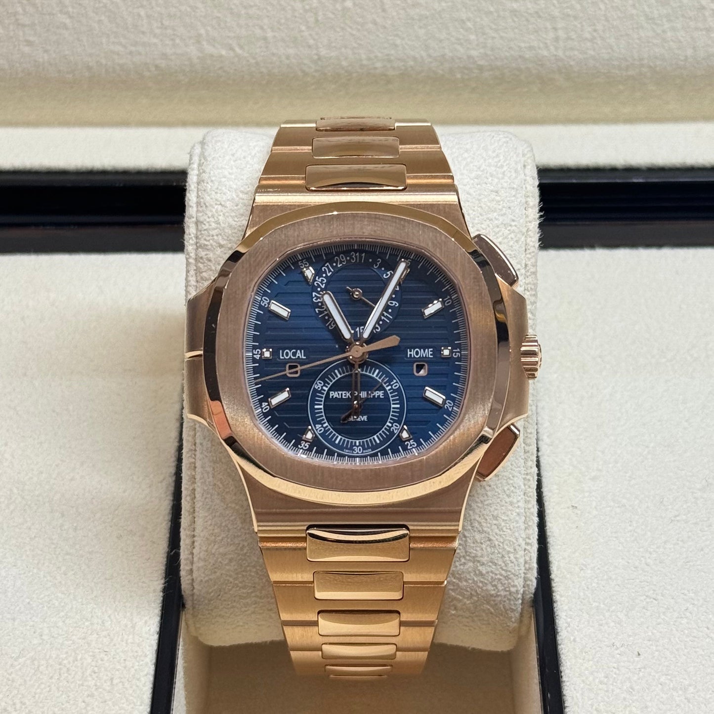 Patek Philippe Nautilus Travel Time 2024 Ref. 5990/1R-001 Regal - Hatton Garden Jewellers