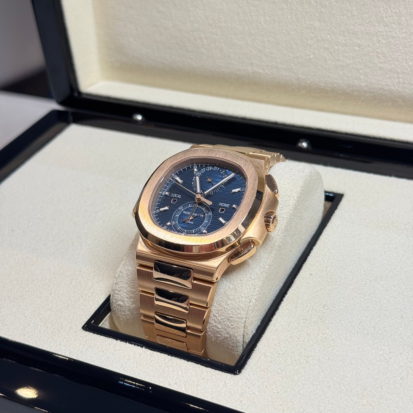 Patek Philippe Nautilus Travel Time 2024 Ref. 5990/1R-001 Regal - Hatton Garden Jewellers