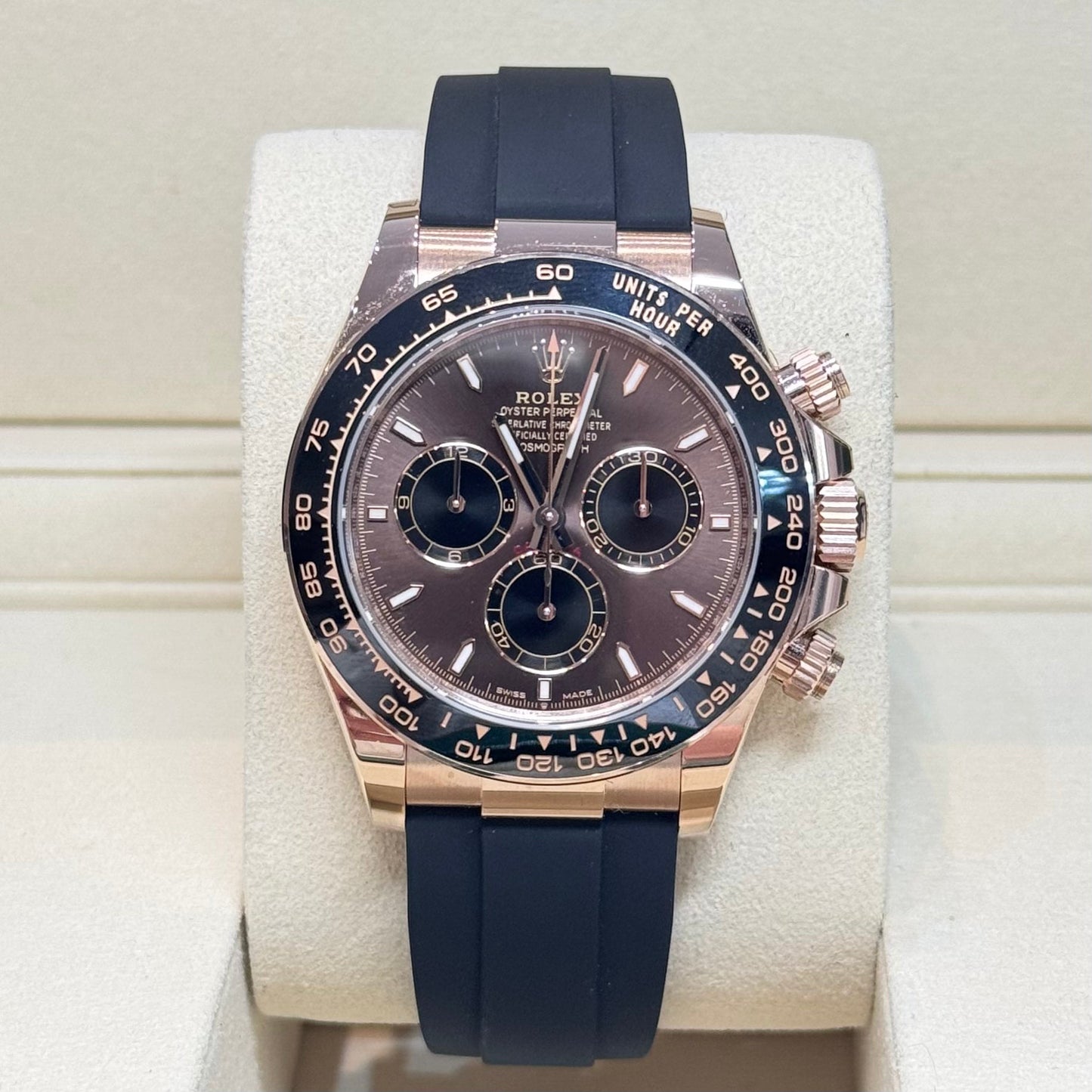 Rolex Daytona Oysterflex 'Chocolate' Everose Gold 2026 Ref. 126515LN Regal - Hatton Garden Jewellers