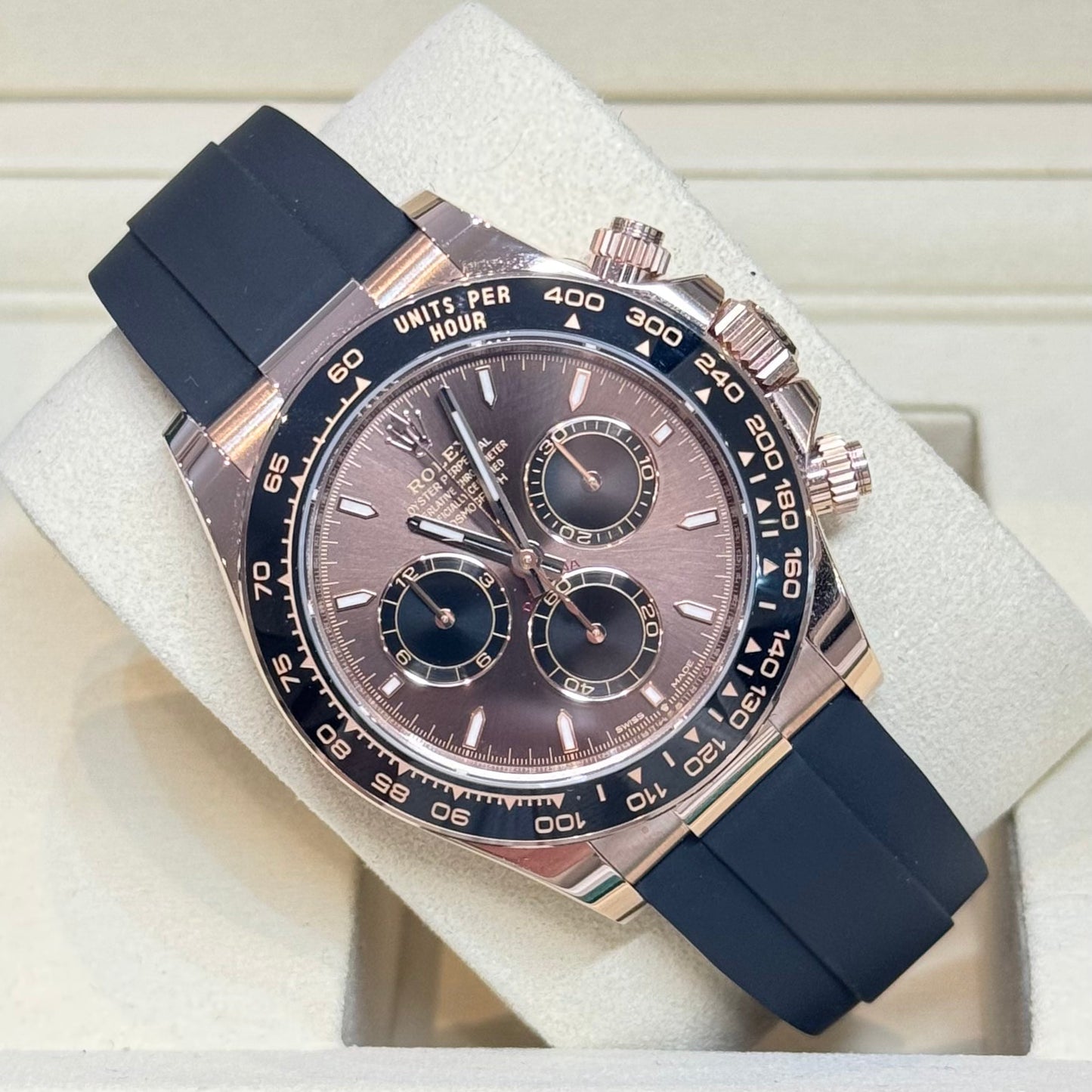 Rolex Daytona Oysterflex 'Chocolate' Everose Gold 2026 Ref. 126515LN Regal - Hatton Garden Jewellers