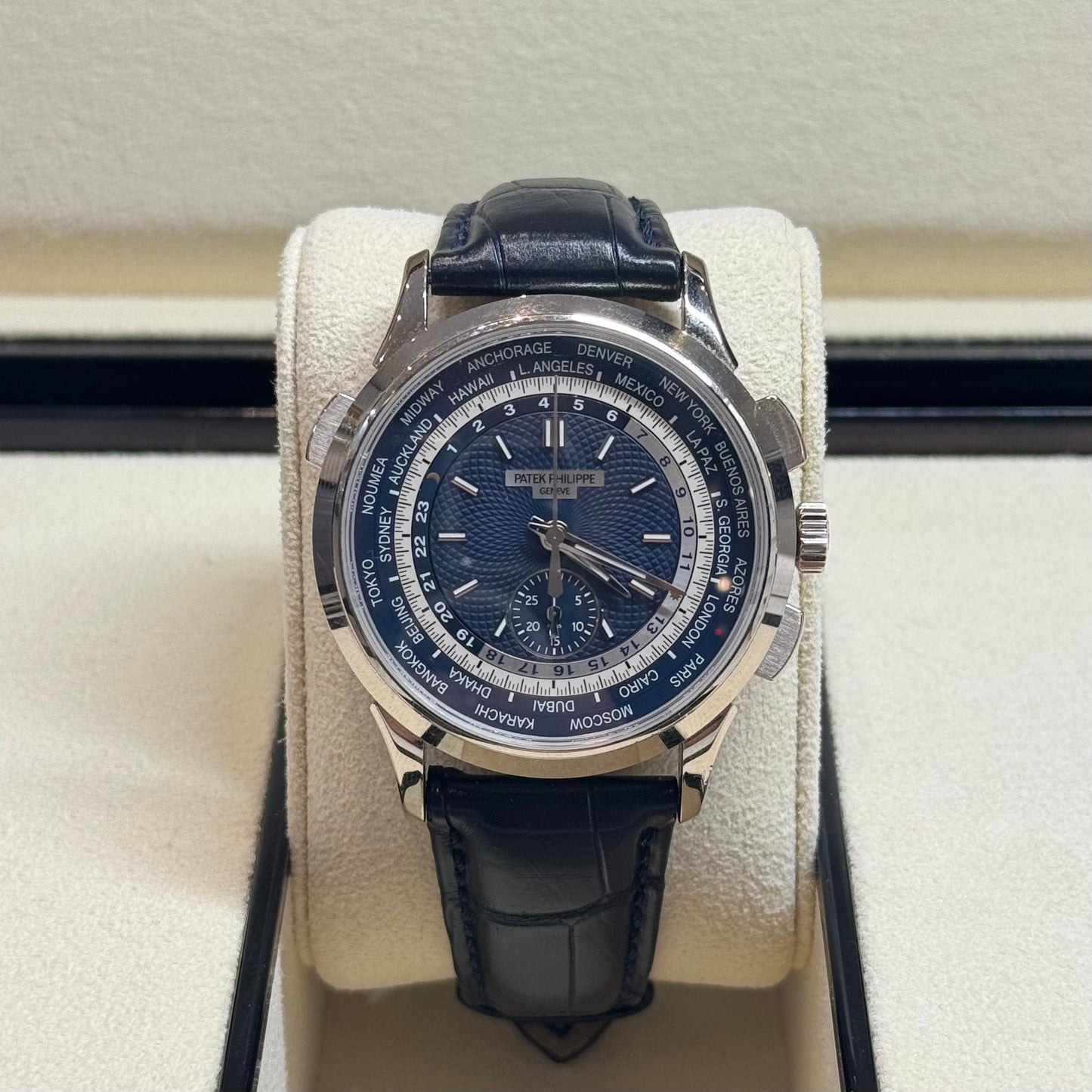 Patek Philippe World Time Chronograph 2020 Ref. 5930G-010 Regal - Hatton Garden Jewellers