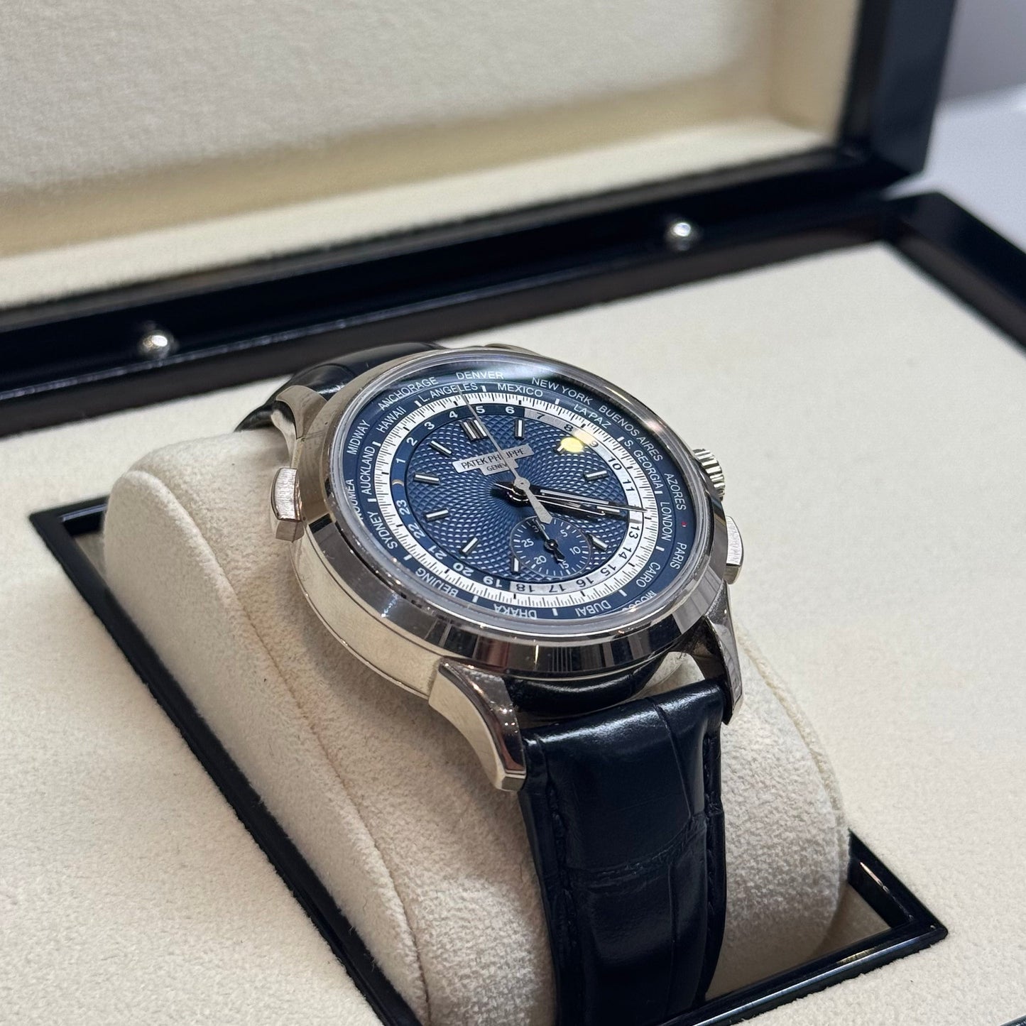 Patek Philippe World Time Chronograph 2020 Ref. 5930G-010 Regal - Hatton Garden Jewellers