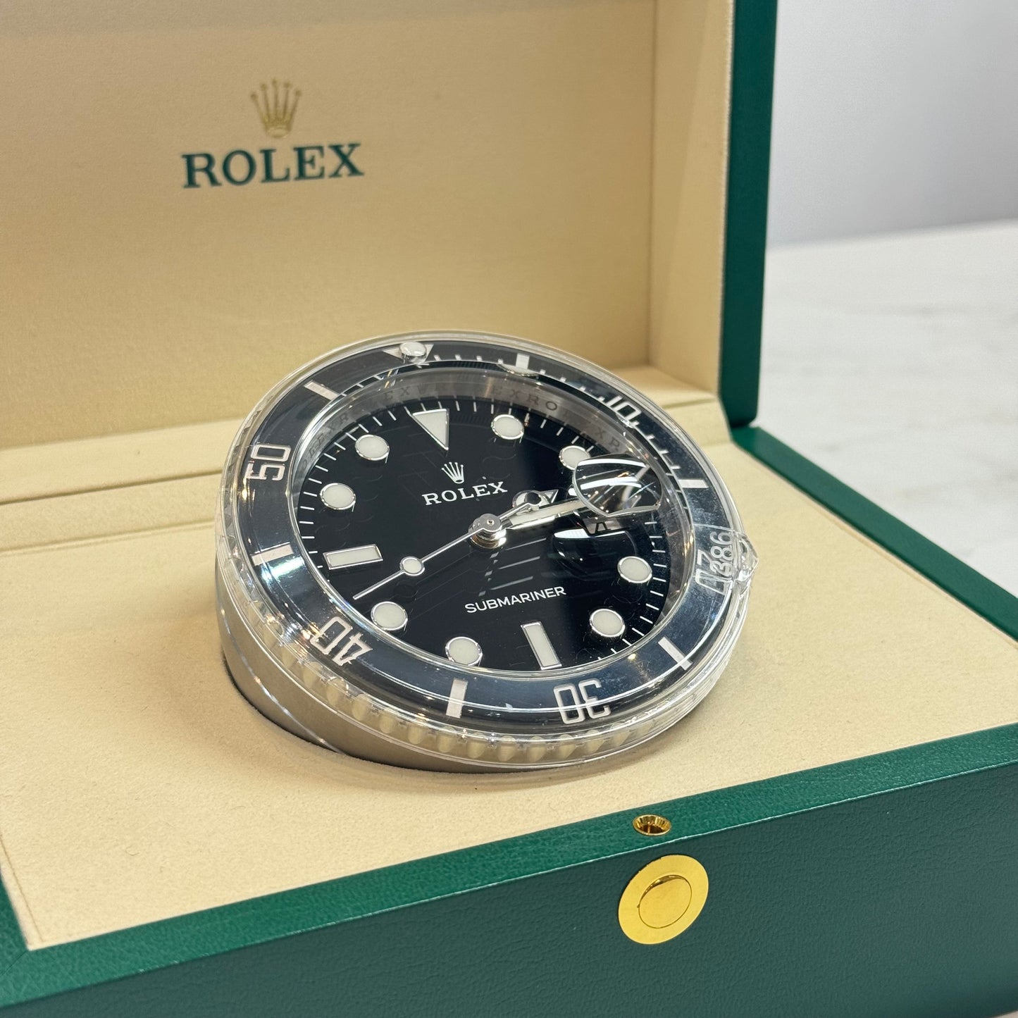 Rolex Submariner Date Desk Clock 2026 Ref. 909010LN Regal - Hatton Garden Jewellers