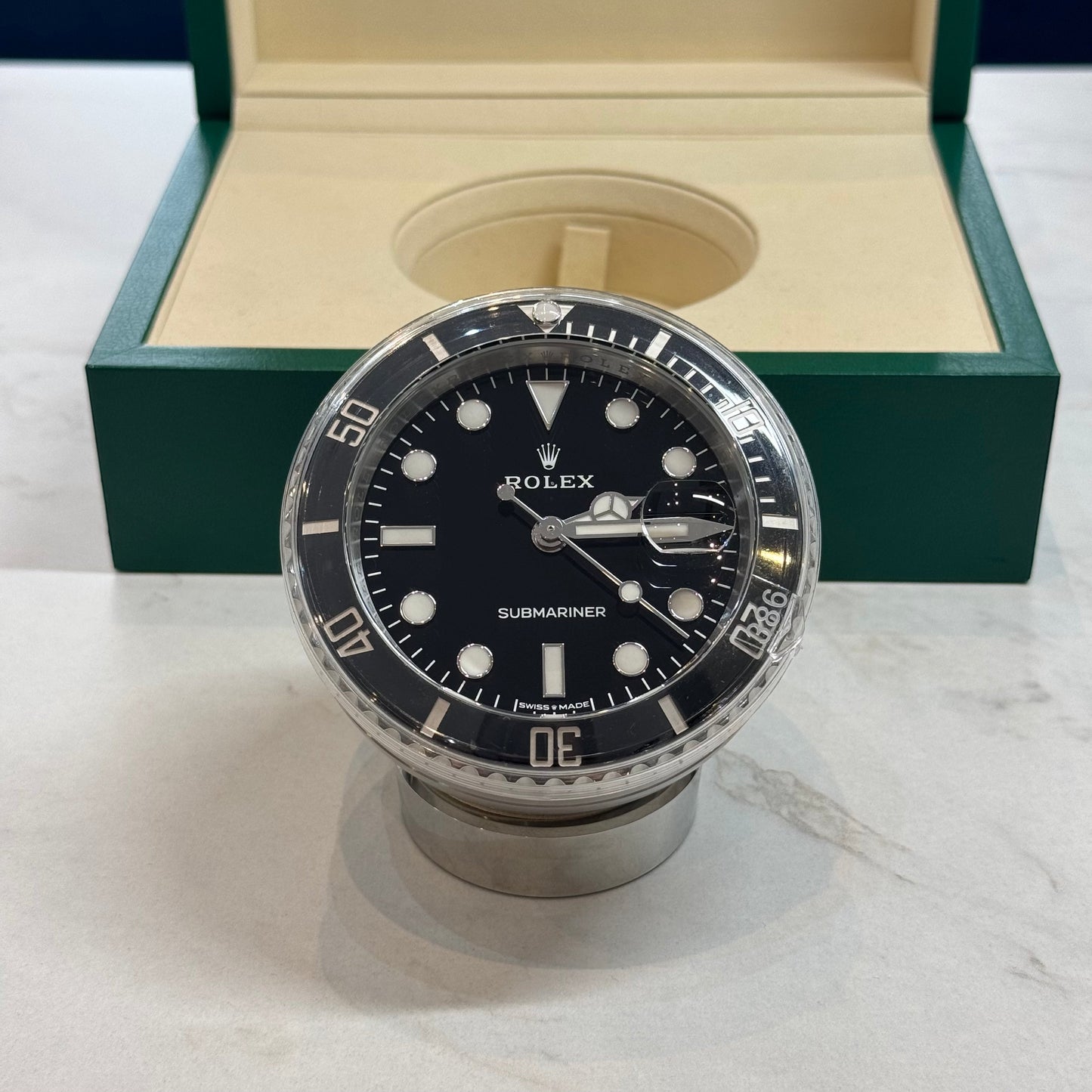 Rolex Submariner Date Desk Clock 2026 Ref. 909010LN Regal - Hatton Garden Jewellers