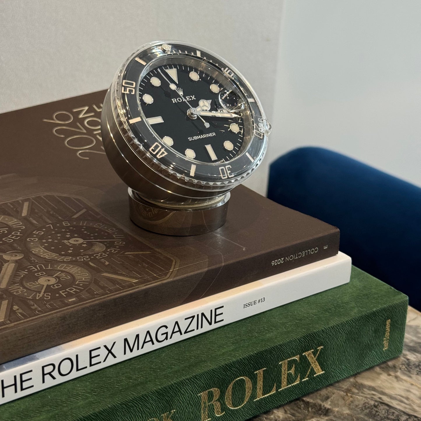 Rolex Submariner Date Desk Clock 2026 Ref. 909010LN Regal - Hatton Garden Jewellers