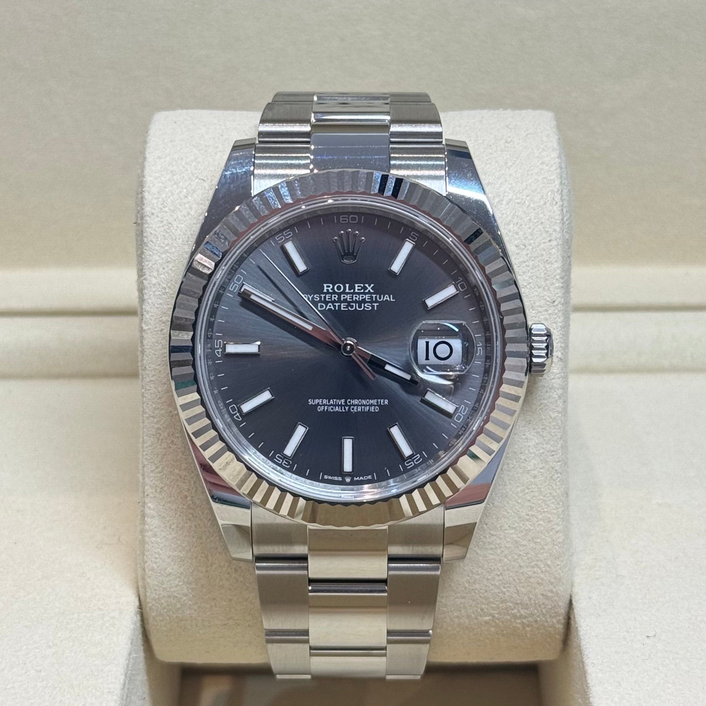 Rolex Datejust 41 Rhodium 2026 Ref. 126334 Regal - Hatton Garden Jewellers