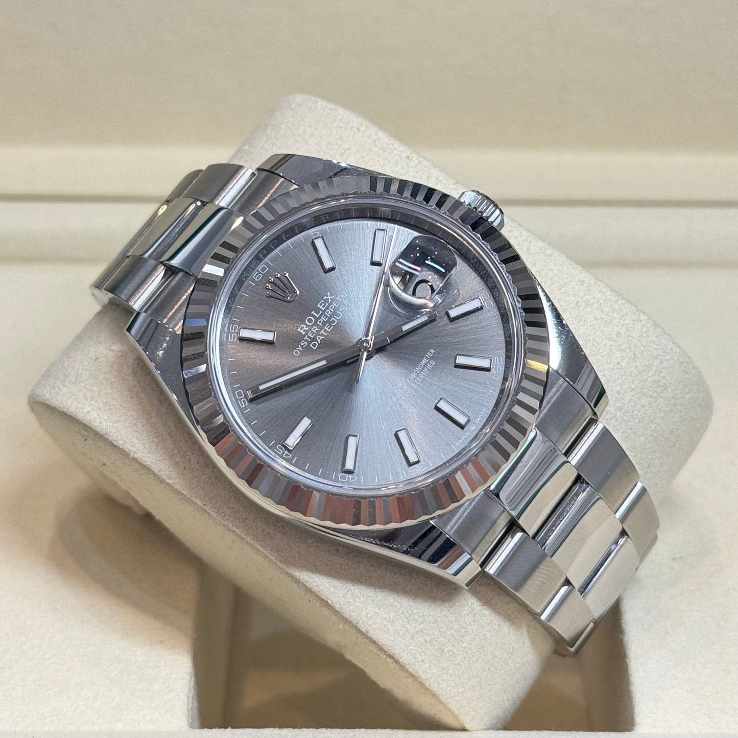 Rolex Datejust 41 Rhodium 2026 Ref. 126334 Regal - Hatton Garden Jewellers