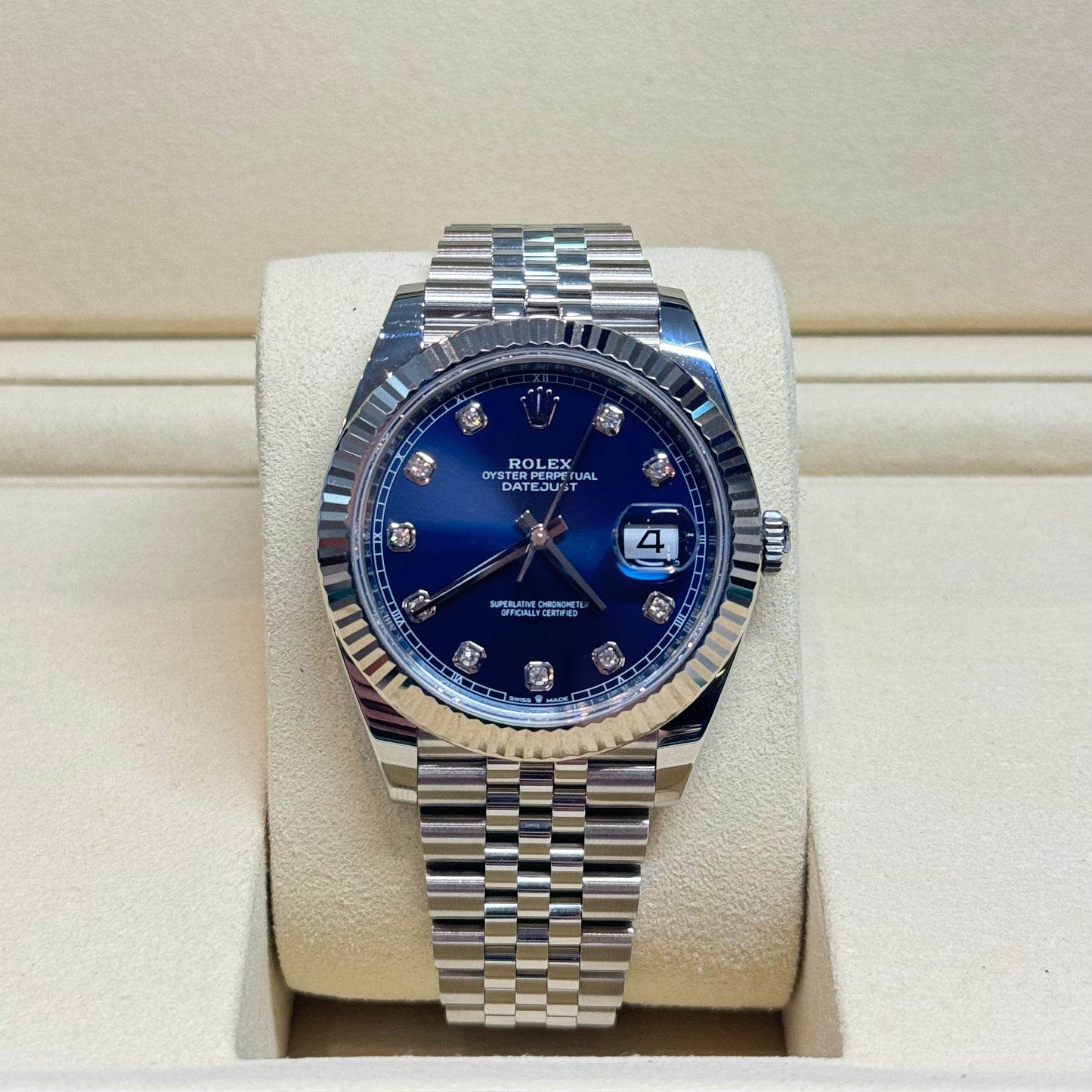 Rolex Datejust 41 Blue Diamond Dial 2024 Ref. 126334 Regal - Hatton Garden Jewellers