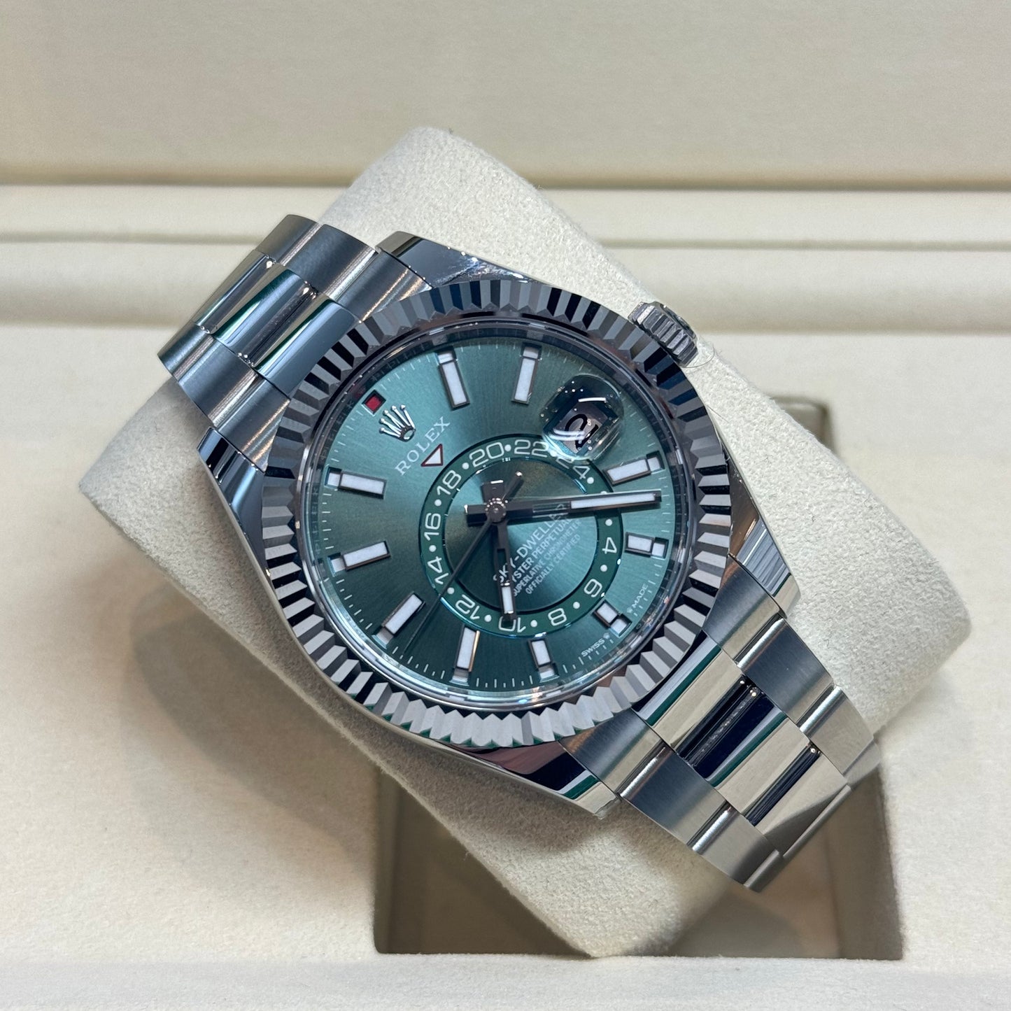 Rolex Sky-Dweller Green Dial 2025 Ref. 336934 Regal - Hatton Garden Jewellers